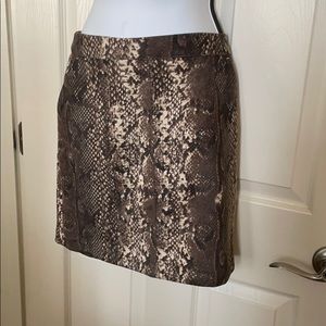 snakeskin print suede skirt stitch fix